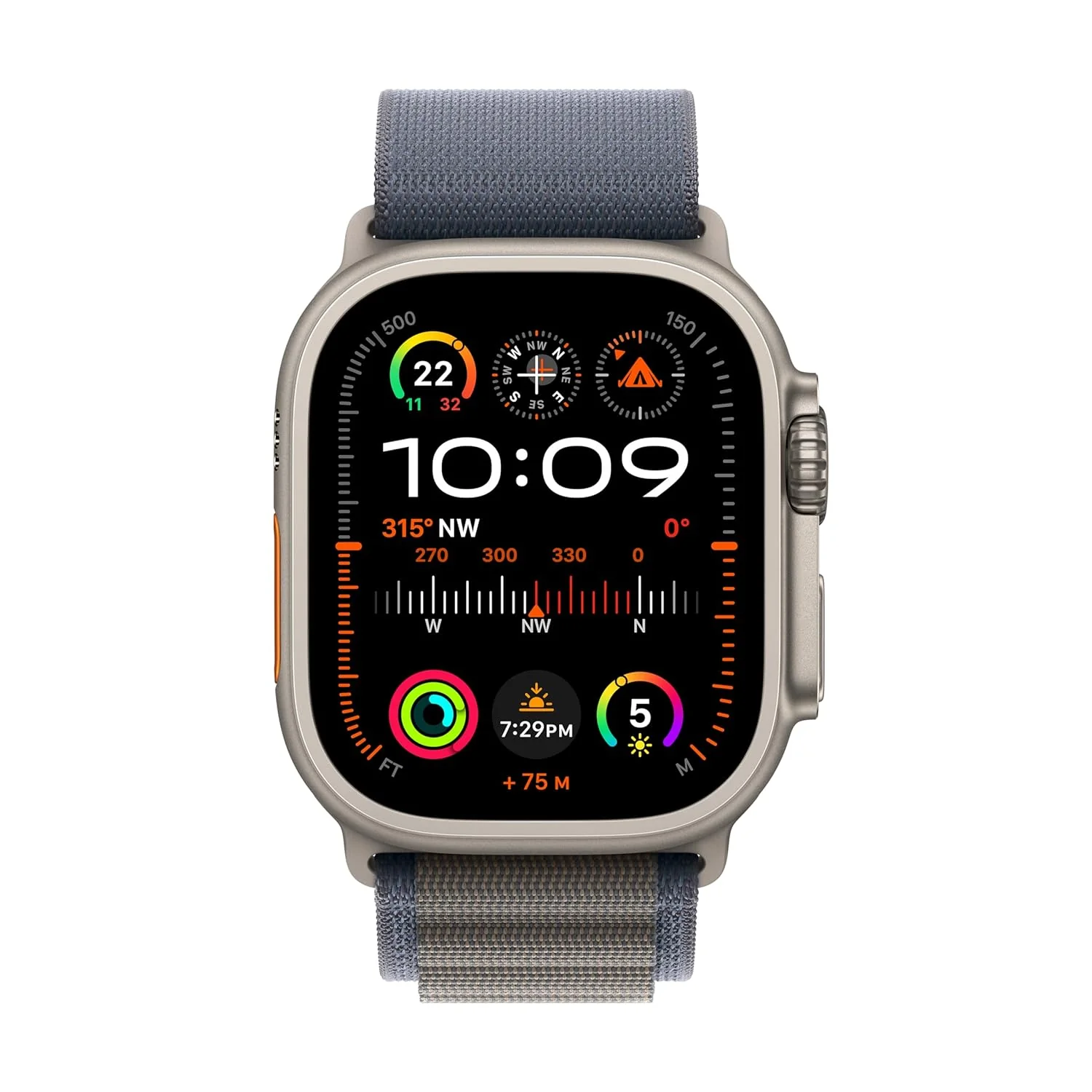 PRO ULTRA-2 GPS  Cellular 49mm Smartwatch, Sports Watch with Natural Titanium Case with Navy-Blue Trail Loop - M/L. Fitness Tracker, Precision GPS, Action Button - Image 4