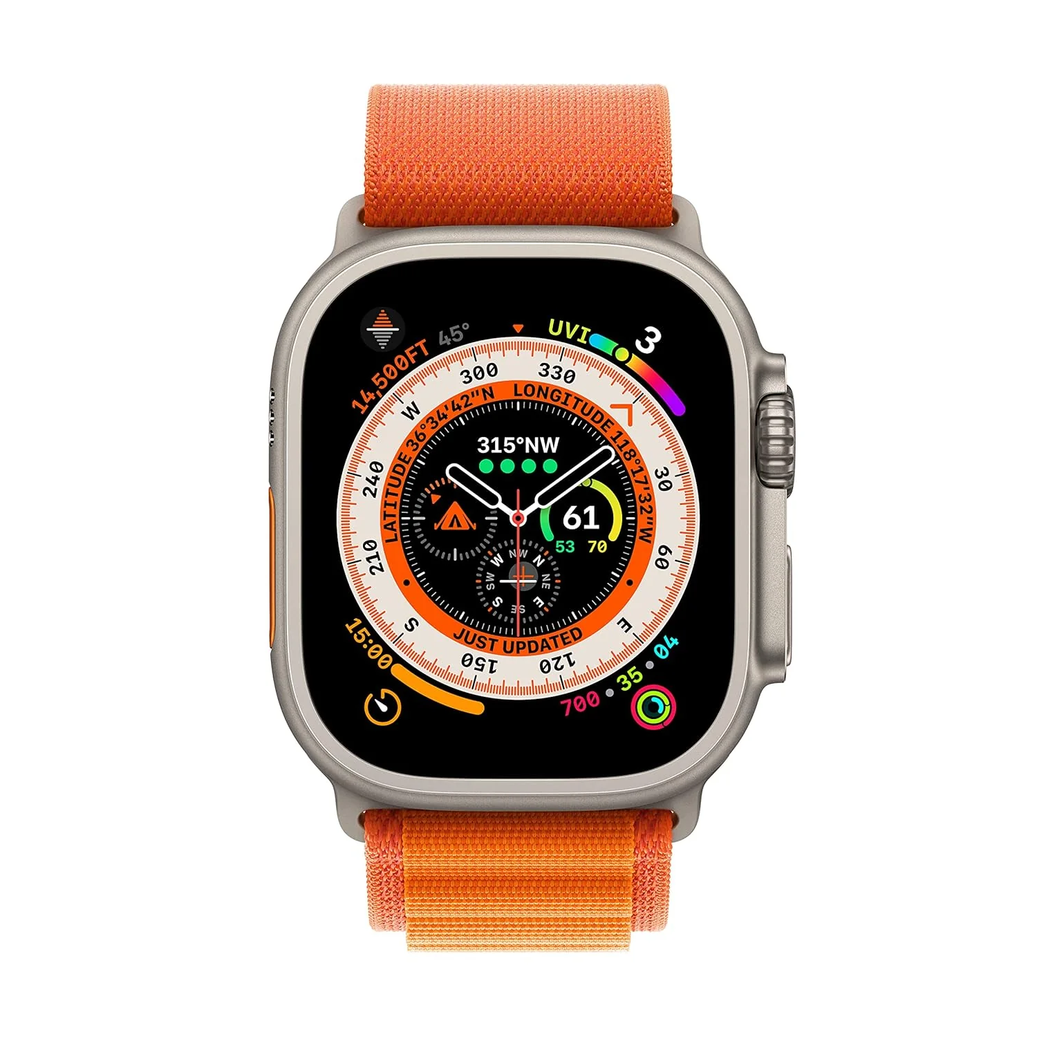 PRO ULTRA GPS  Cellular 49mm Smartwatch, Sports Watch with Natural Titanium Case with  Black & Orange Band- M/L. Fitness Tracker, Precision GPS, Action Button - Image 13