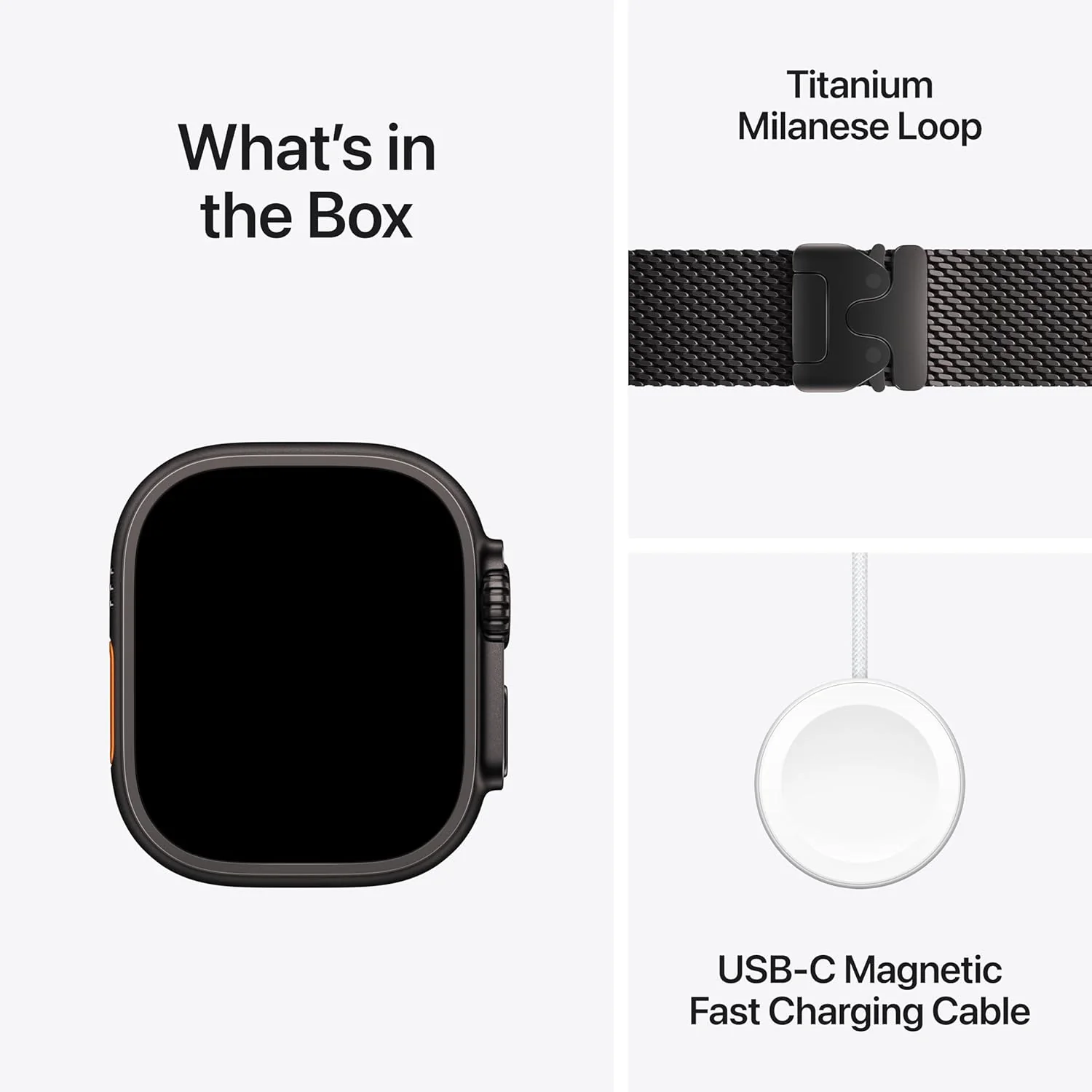 PRO ULTRA-2 GPS  Cellular 49mm Smartwatch, Sports Watch with Natural Titanium Case with Black Titanium Milanese Loop - M/L. Fitness Tracker, Precision GPS, Action Button - Image 3
