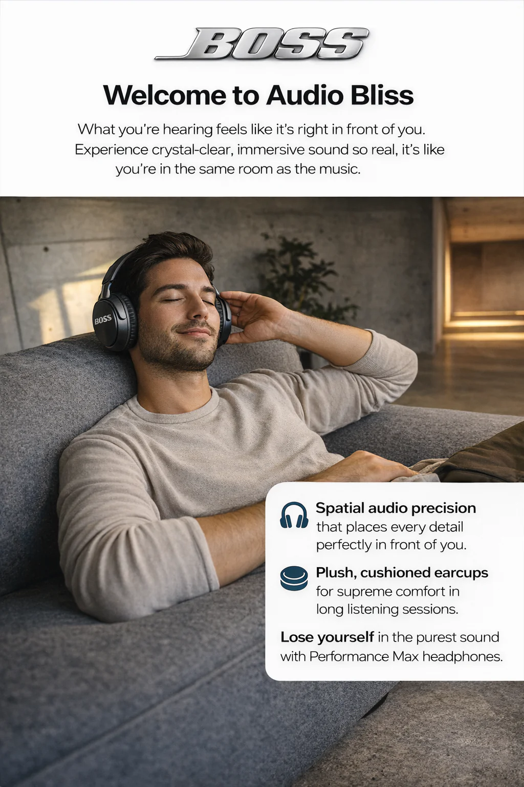 Boss Active Noise Cancelling Headphones with Alexa Voice Control | 40H Battery Life | Premium Sound Quality - Image 17