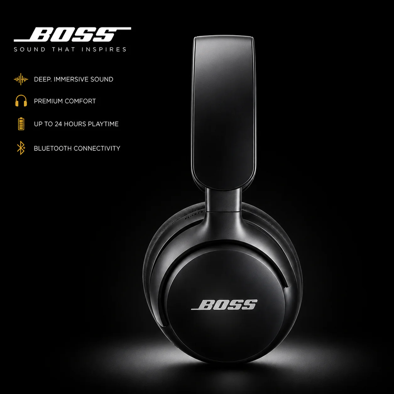 Boss Active Noise Cancelling Headphones with Alexa Voice Control | 40H Battery Life | Premium Sound Quality - Image 8