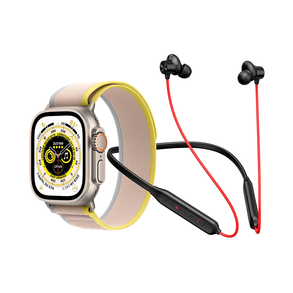 Ultra 2 Smartwatch & Z2 ENC Neckband Combo - Image 17