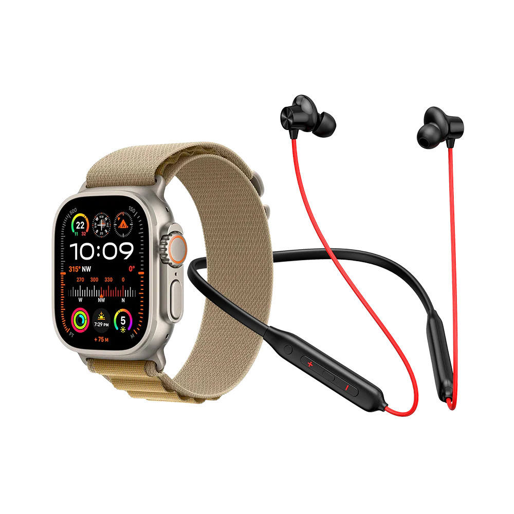 Ultra 2 Smartwatch & Z2 ENC Neckband Combo - Image 9